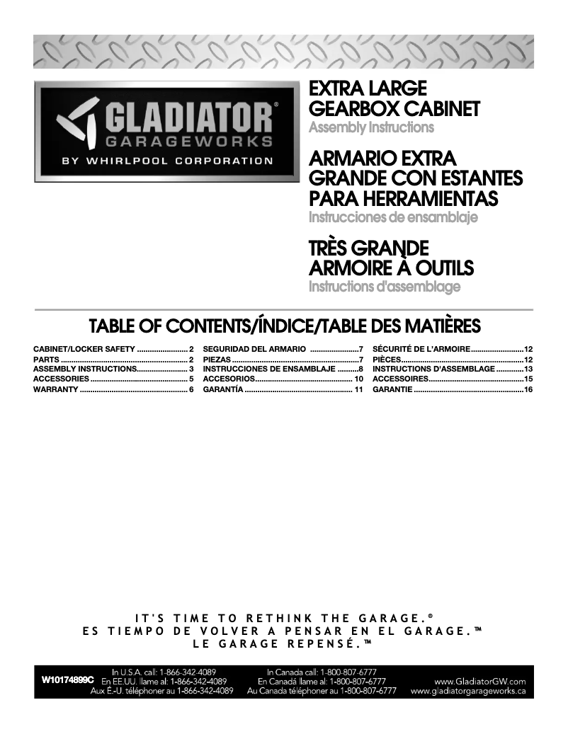 Page 1 de la notice Guide d'installation Gladiator GAJG48KDYG