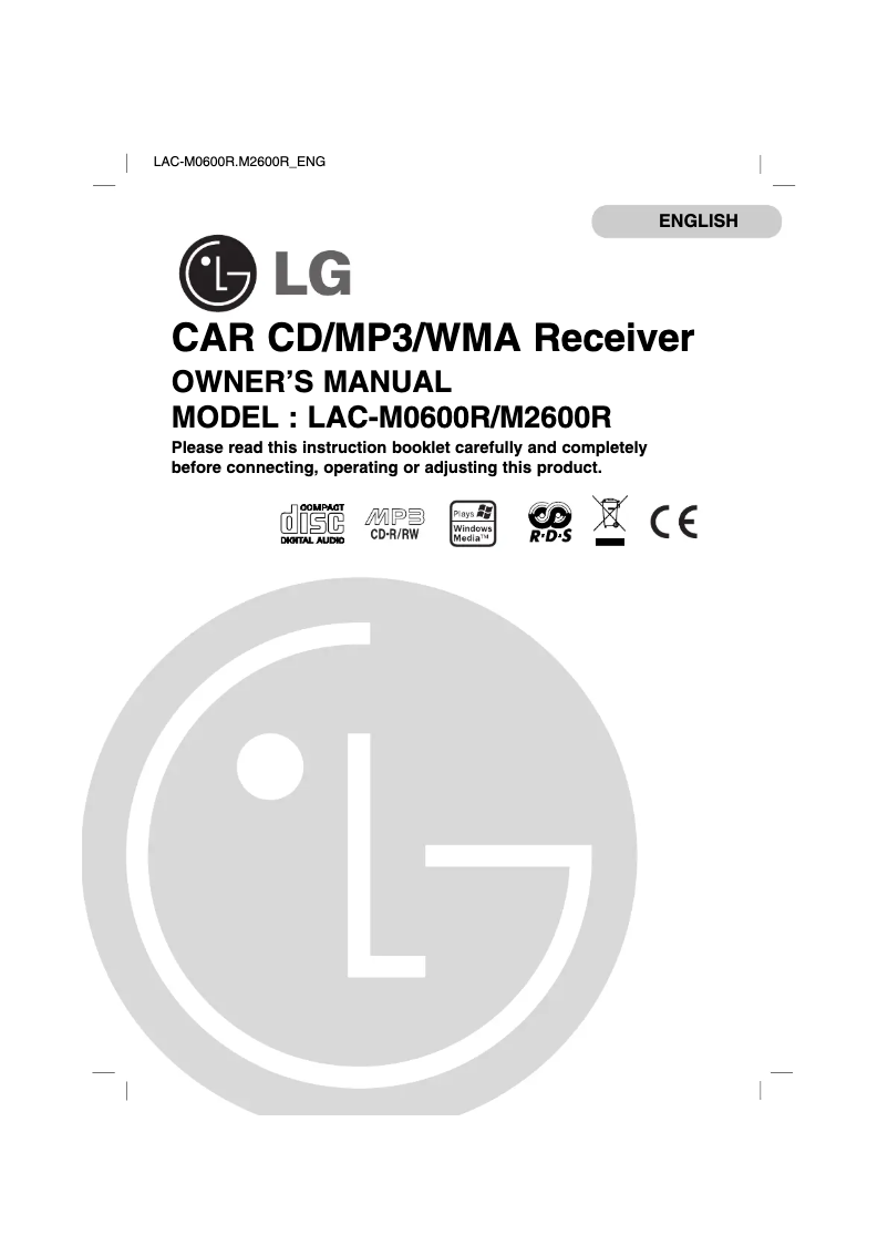 Imagen de la primera página del manual del dispositivo LAC-M0600R