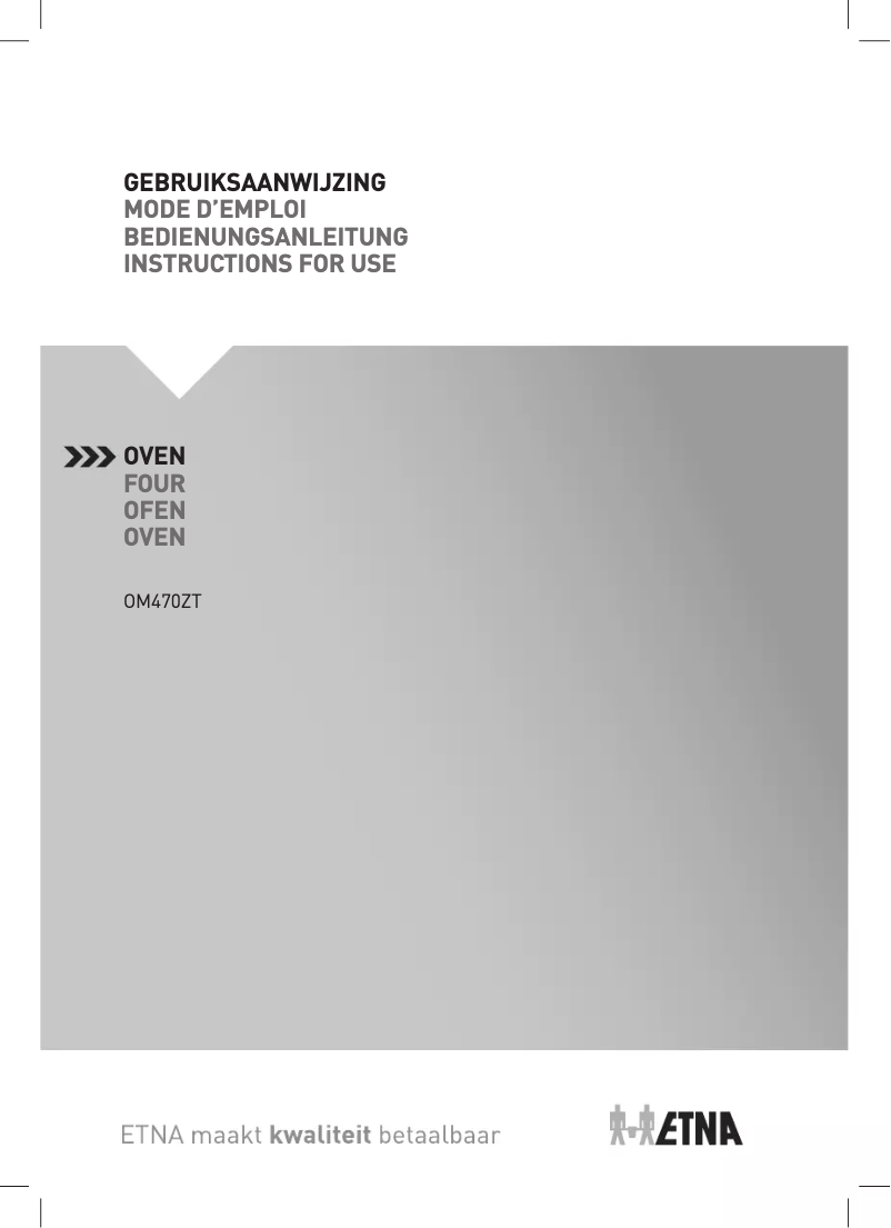 Image de la première page du manuel de l'appareil OM470ZT