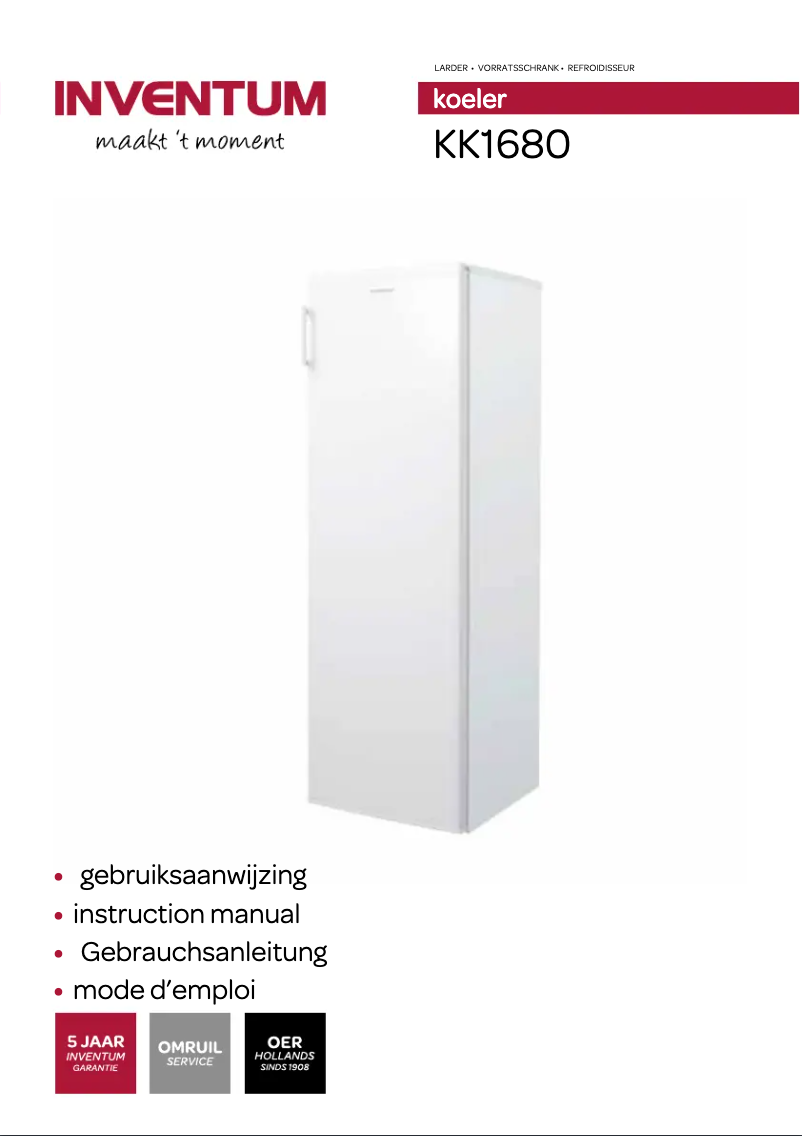 Page n°1 - Manuel utilisateur Inventum KK1680