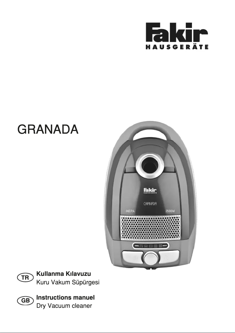 Página 1 del manual Manual de usuario Fakir Granada