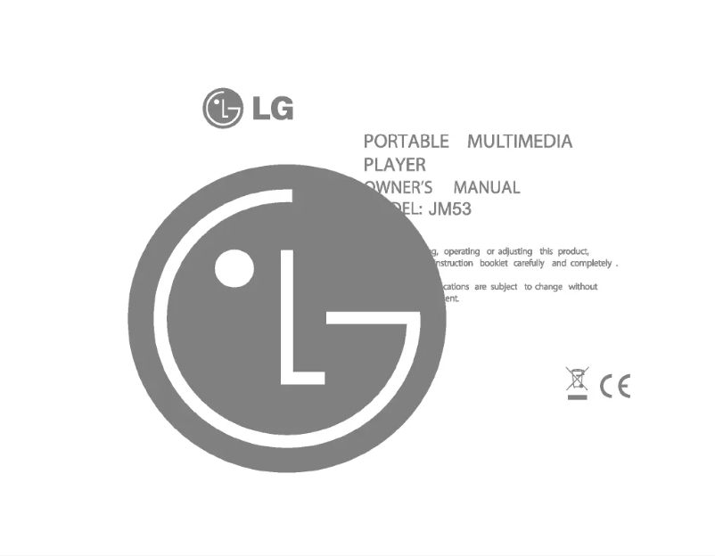 Página 1 del manual Manual de usuario LG MF-JM53S8K