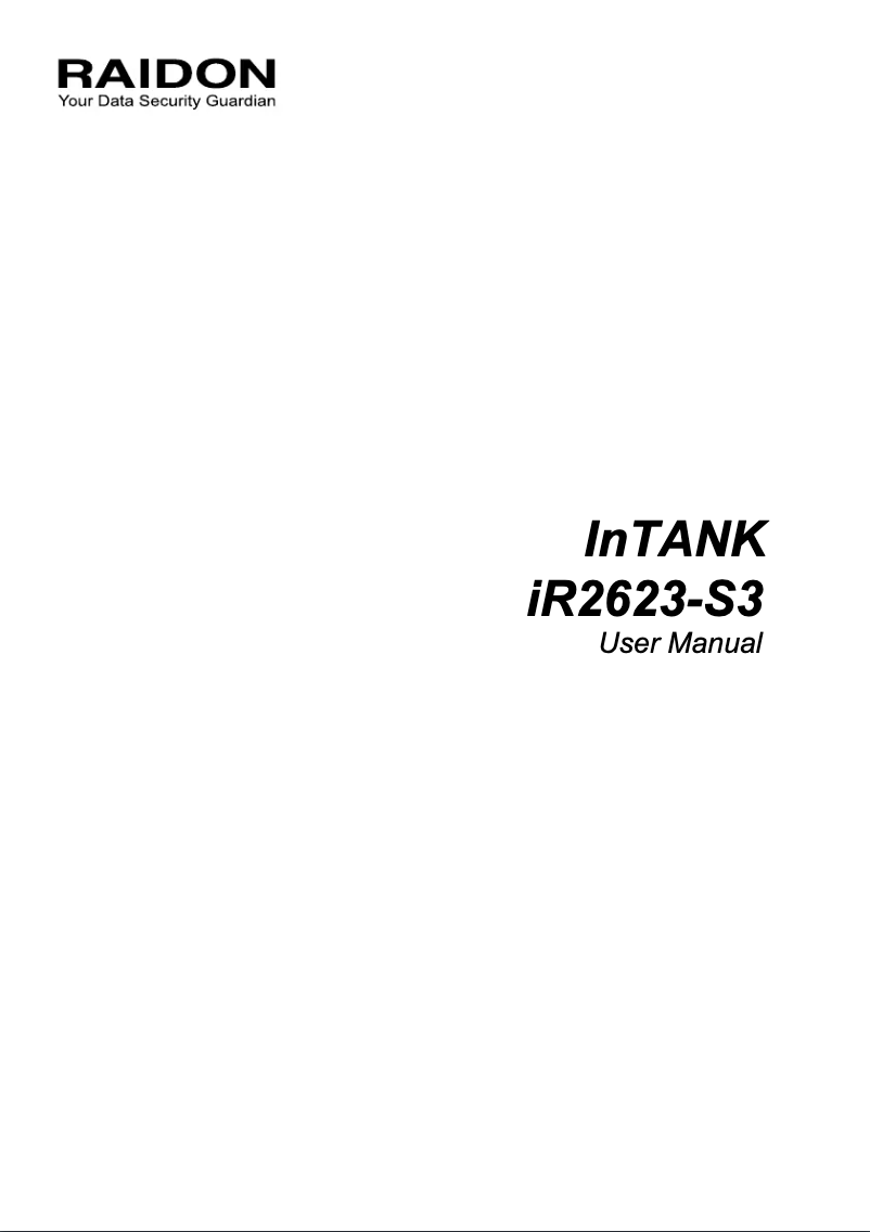 Page 1 de la notice Manuel utilisateur Icy Box iR2623-S3