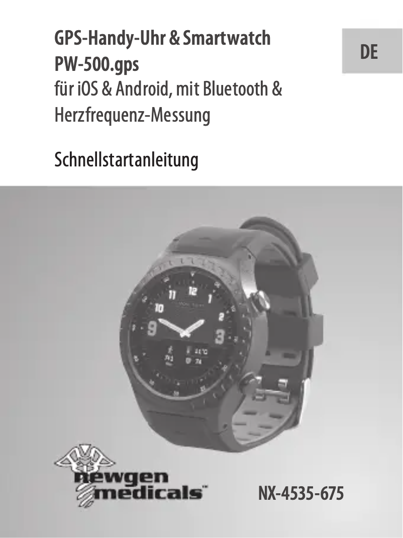 Image de la première page du manuel de l'appareil PW-500.gps