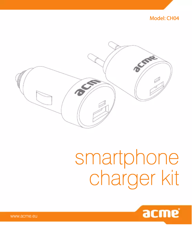 Página 1 del manual Manual de usuario Acme Made CH04