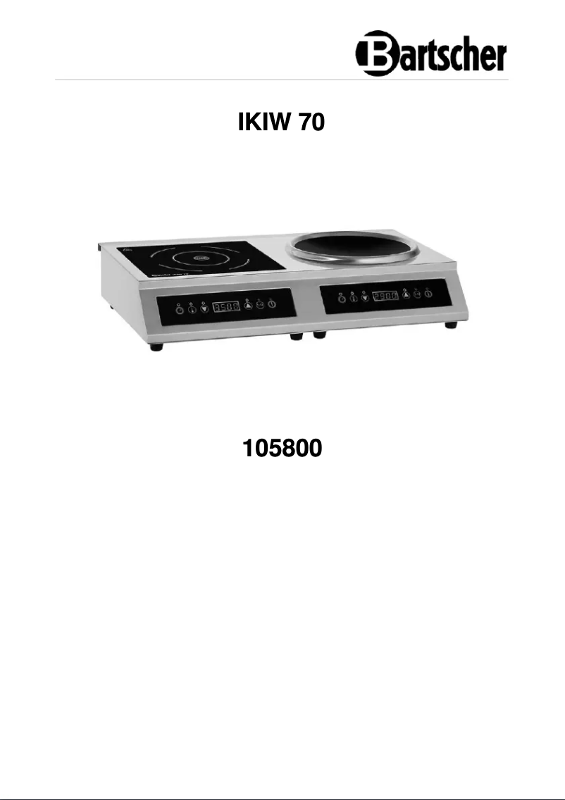 Page n°1 - Manuel utilisateur Bartscher IKIW 70