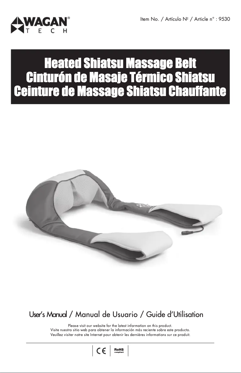 Page 1 de la notice Manuel utilisateur WAGAN 9530