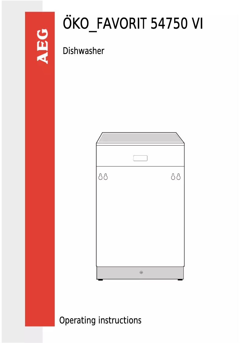 Imagen de la primera página del manual del dispositivo Favorit 54750Vi