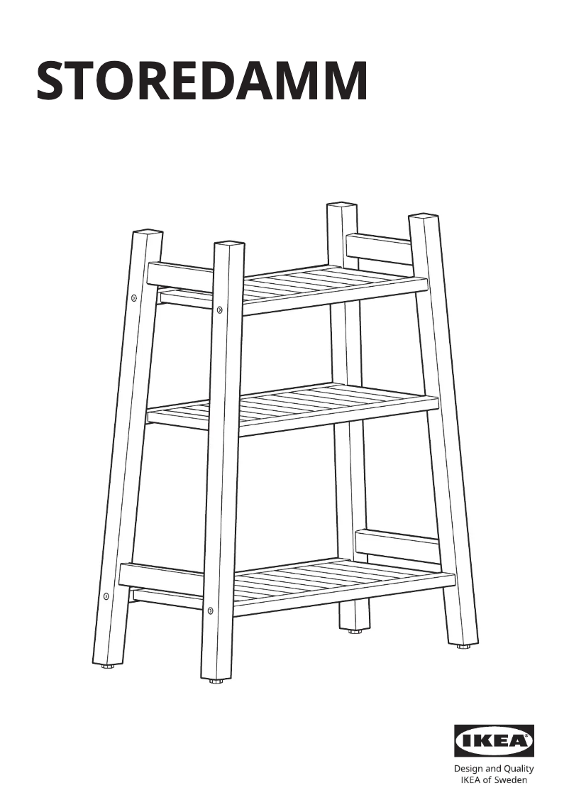 Image de la première page du manuel de l'appareil STOREDAMM 305.761.66