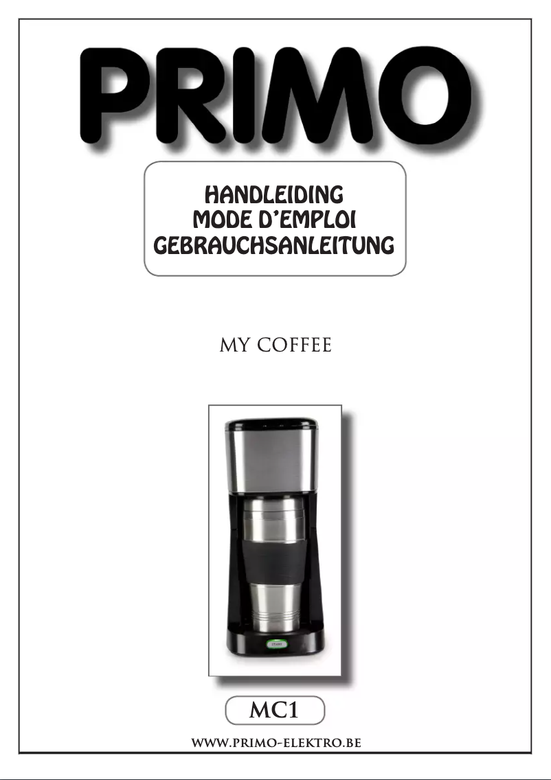 Page n°1 - Manuel utilisateur Primo MC1
