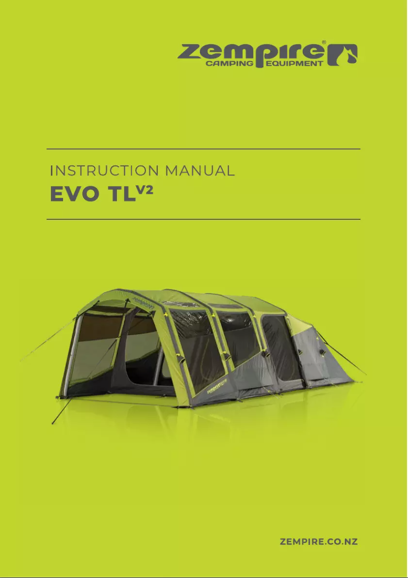 Page n°1 - Manuel utilisateur Zempire EVO TL V2