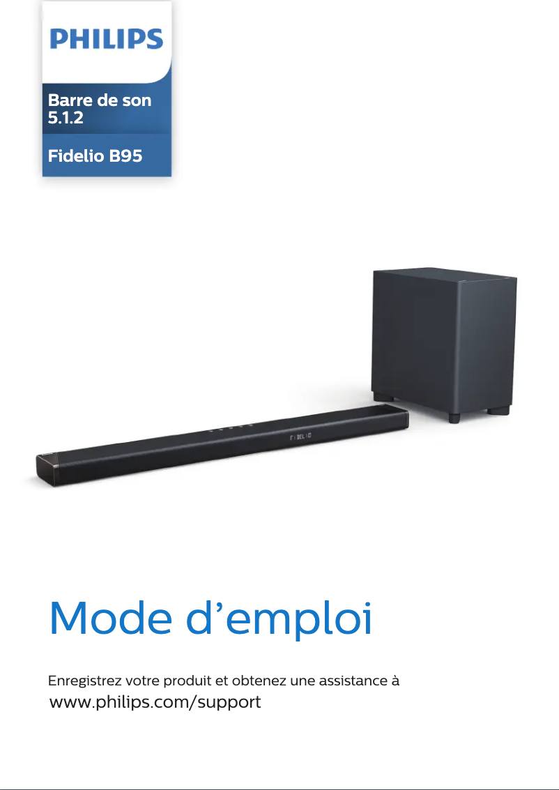Page n°1 - Manuel utilisateur Philips Fidelio B95