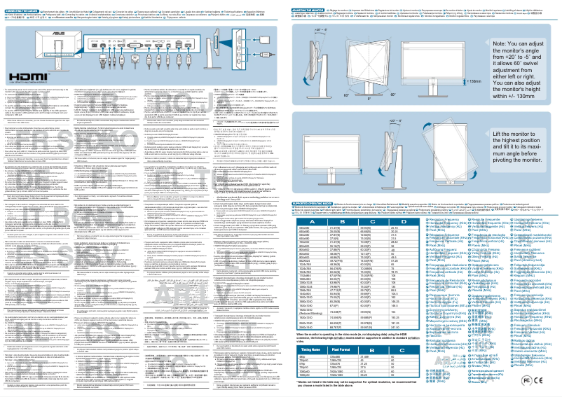 Page n°1 - Guide de démarrage rapide Asus ProArt PA279Q