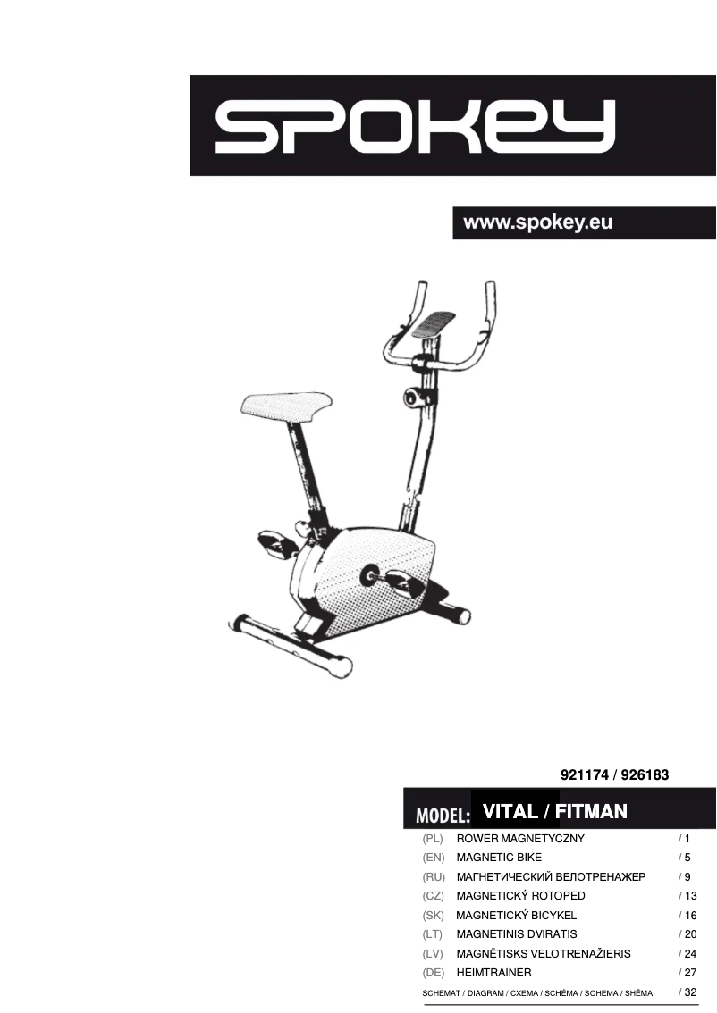 Page 1 de la notice Manuel utilisateur Spokey Fitman