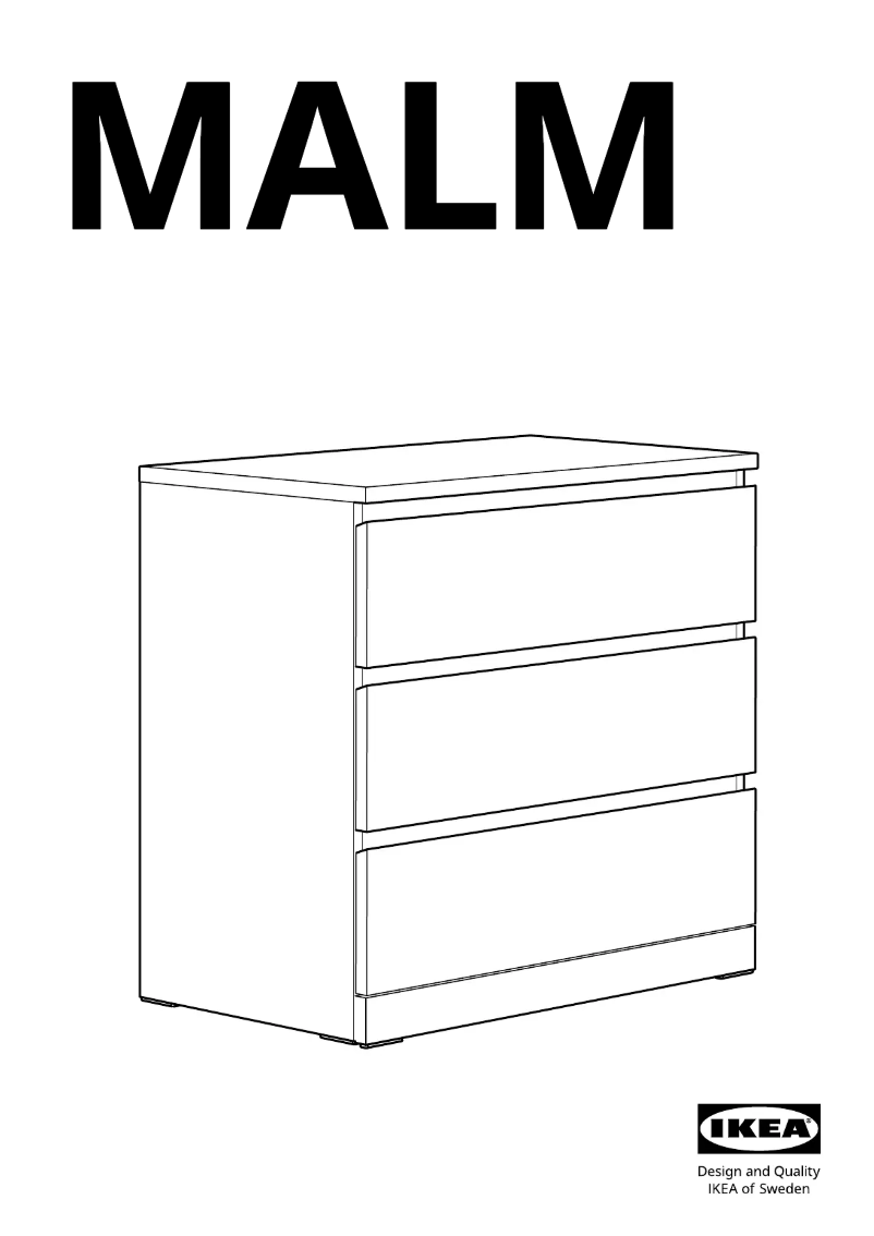 Page 1 de la notice Manuel utilisateur Ikea MALM 405.763.02