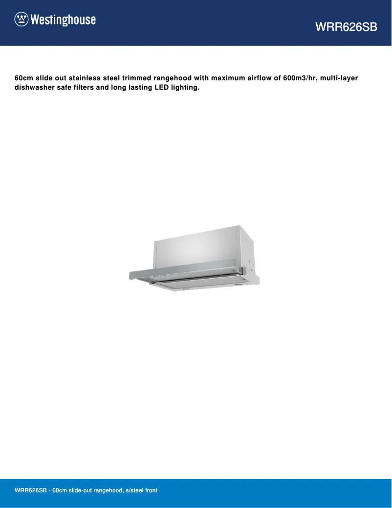 Image de la première page du manuel de l'appareil WRR626SB