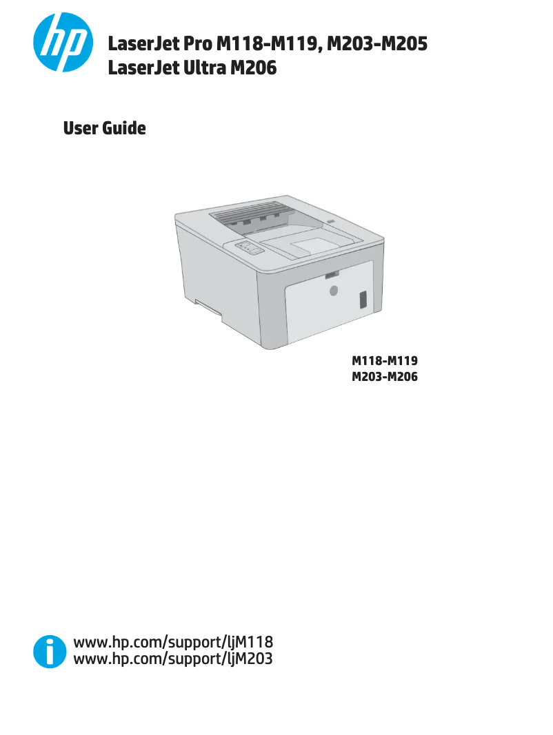 Page n°1 - Manuel utilisateur HP LaserJet Pro M203dn