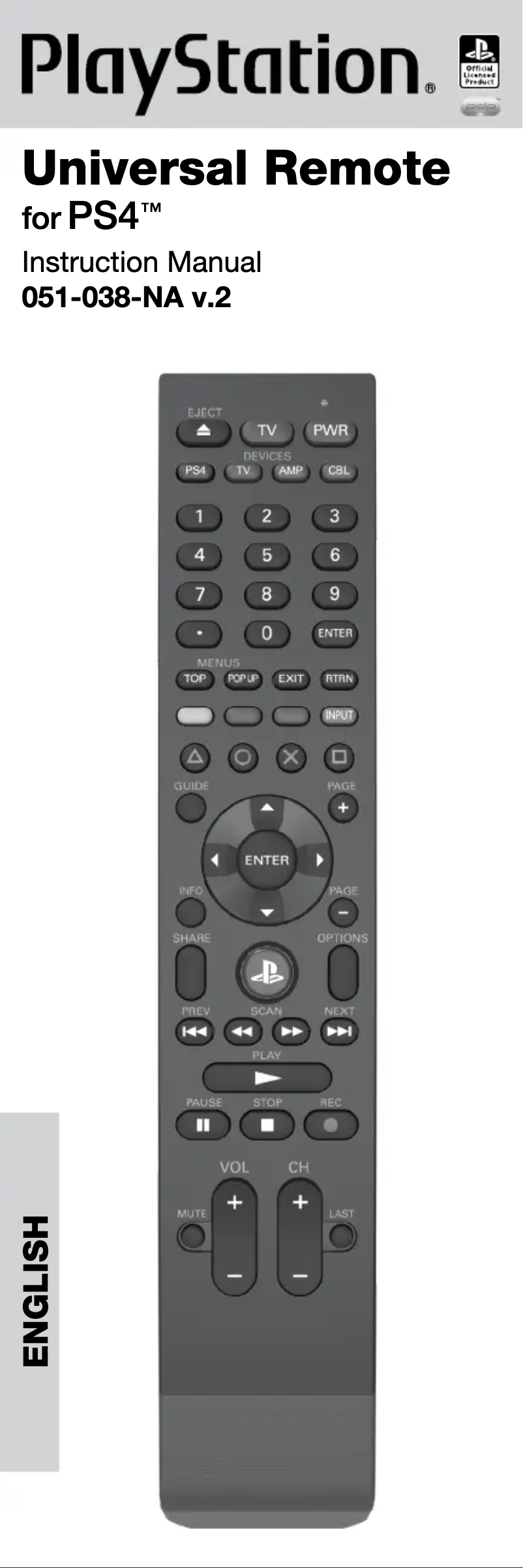 Page 1 de la notice Manuel utilisateur PDP Universal