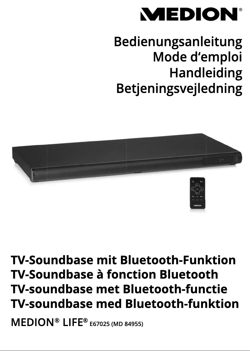 Page 1 de la notice Manuel utilisateur Medion LIFE E67025 MD 84955