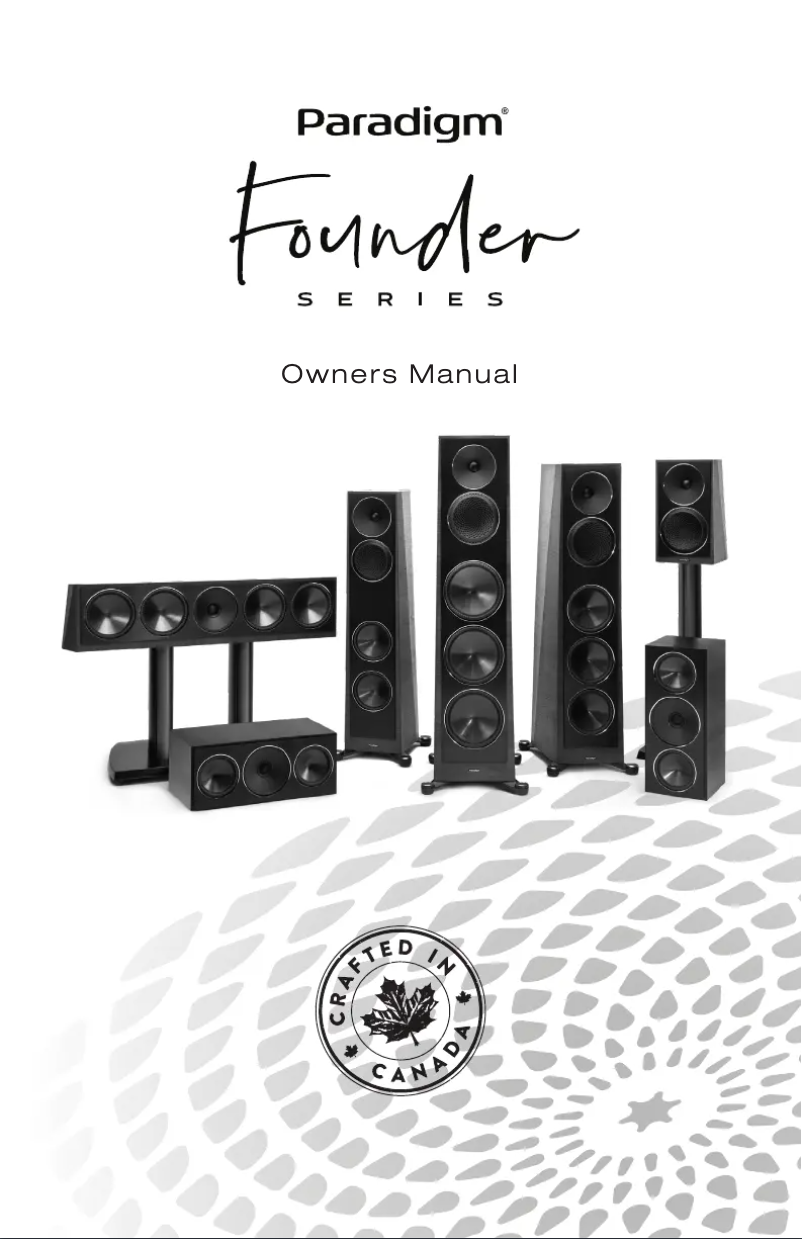 Página 1 del manual Manual de usuario Paradigm Founder 40B