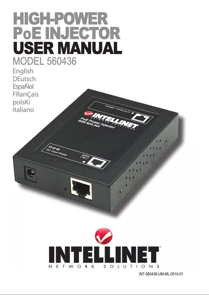Page n°1 - Manuel utilisateur Intellinet 560436