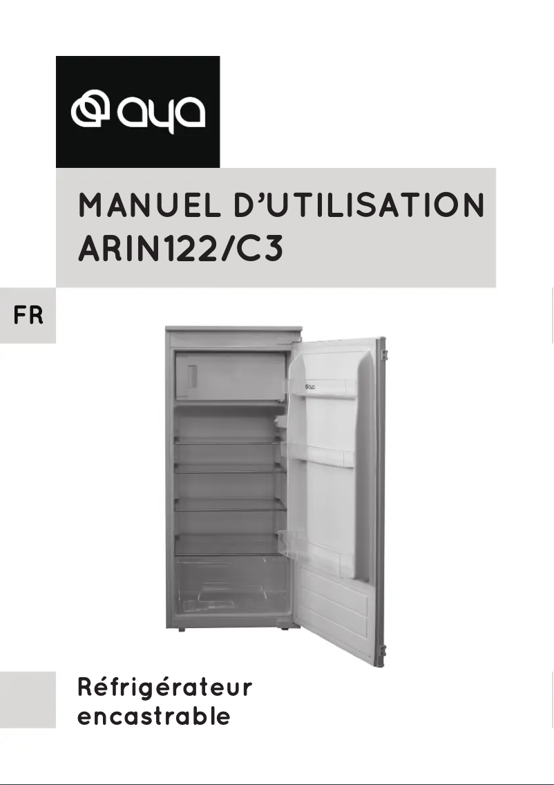 Image de la première page du manuel de l'appareil ARIN122