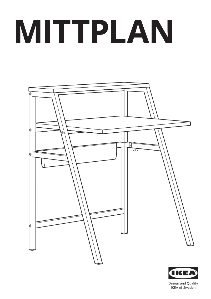 Page 1 de la notice Manuel utilisateur Ikea MITTPLAN 105.494.28