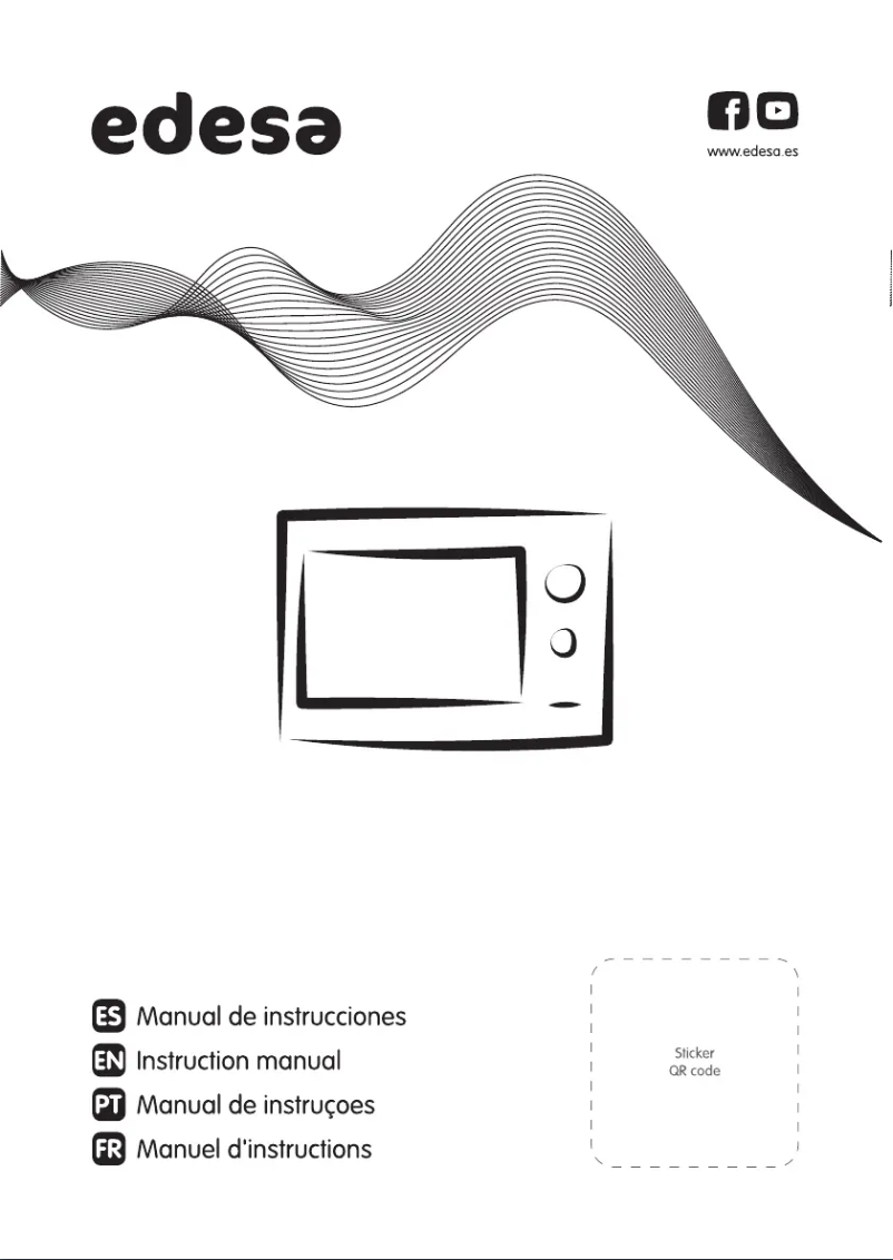 Page 1 de la notice Manuel utilisateur Edesa EMW-2320-IG X