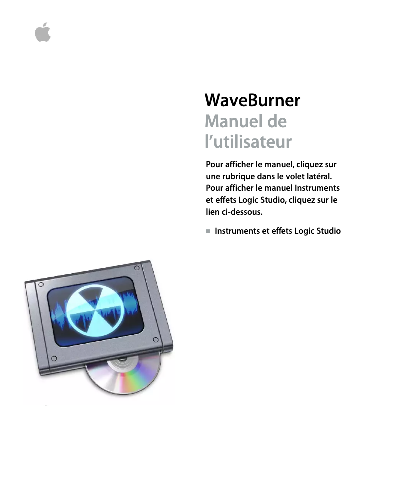 Page 1 de la notice Manuel utilisateur Apple WaveBurner