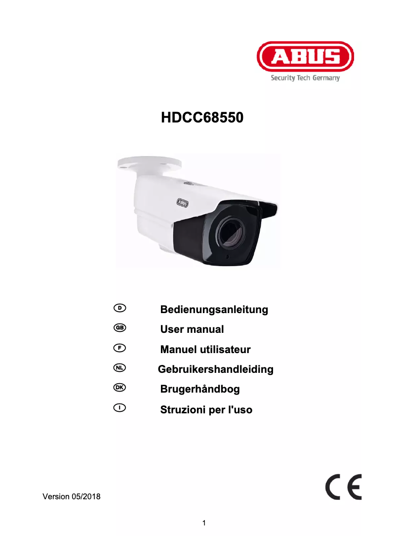 Page n°1 - Mode d'emploi Abus HDCC68550