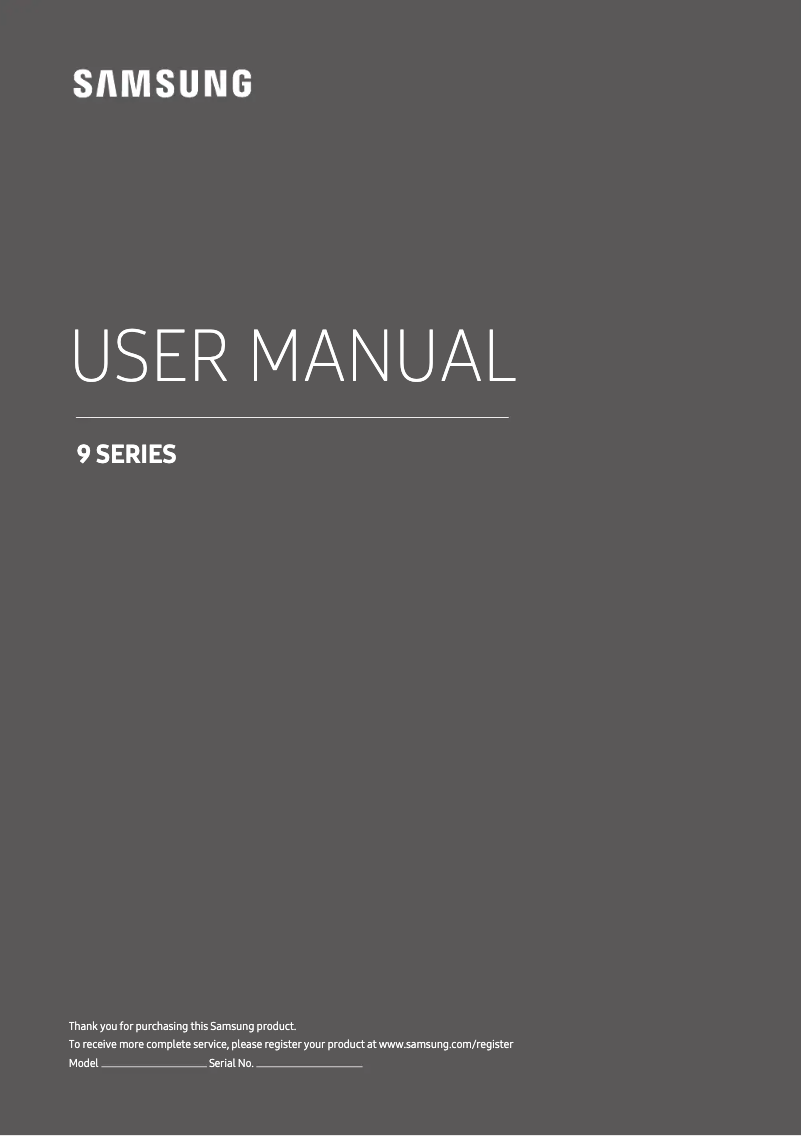 Page n°1 - Manuel utilisateur Samsung UE55MU9000T