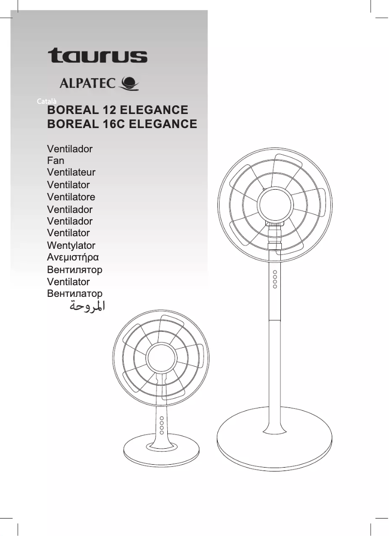 Image de la première page du manuel de l'appareil Boreal 12 Elegance