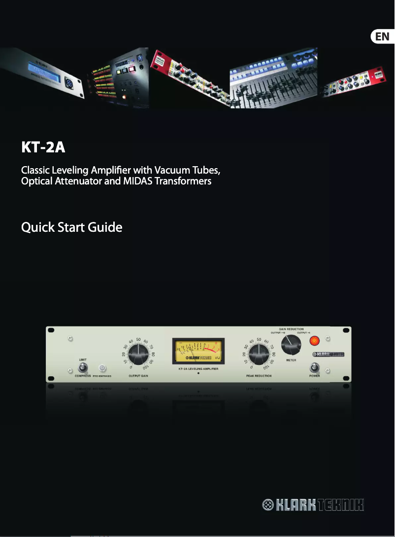 Page 1 de la notice Manuel utilisateur Klark Teknik KT-2A