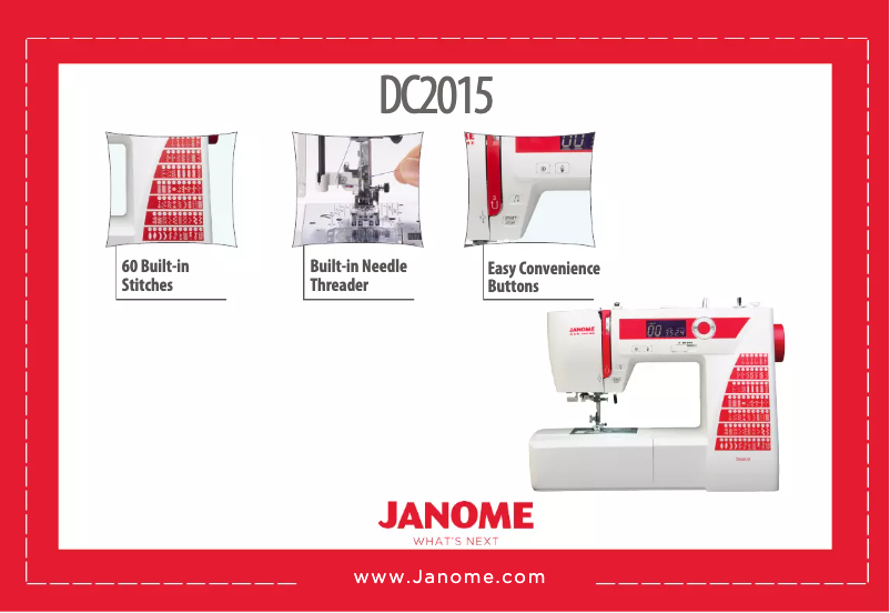 Image de la première page du manuel de l'appareil DC2015