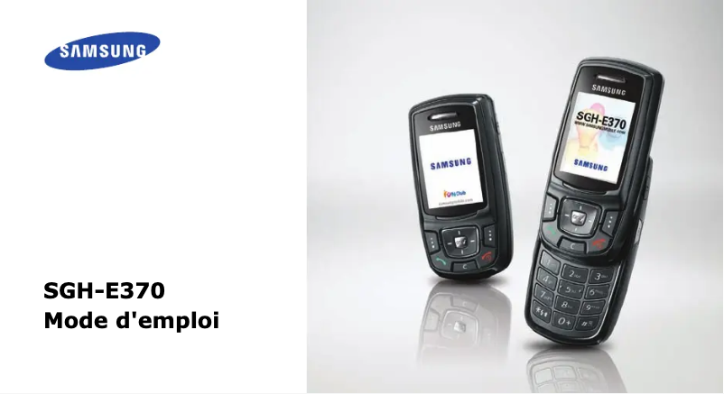 Image de la première page du manuel de l'appareil SGH-E370