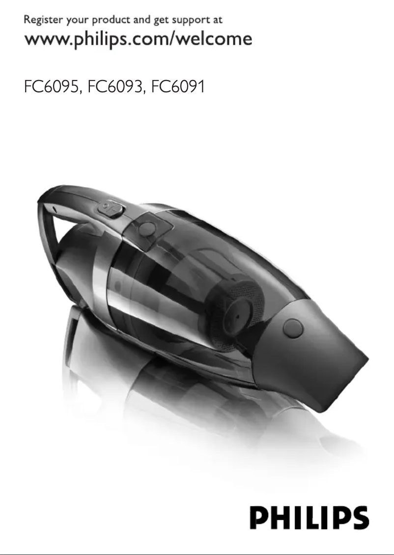 Image de la première page du manuel de l'appareil MiniVac FC6091