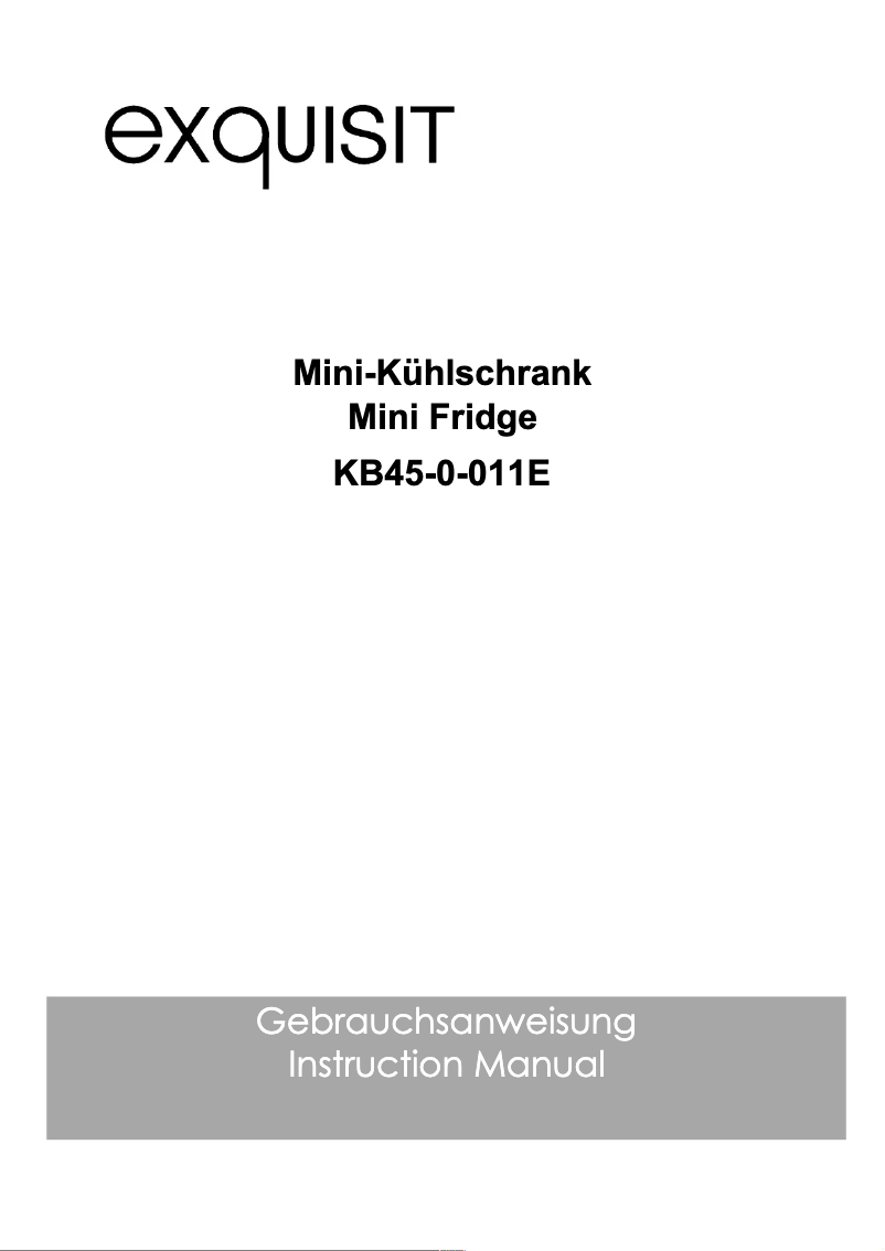 Image de la première page du manuel de l'appareil KB45-0-011E