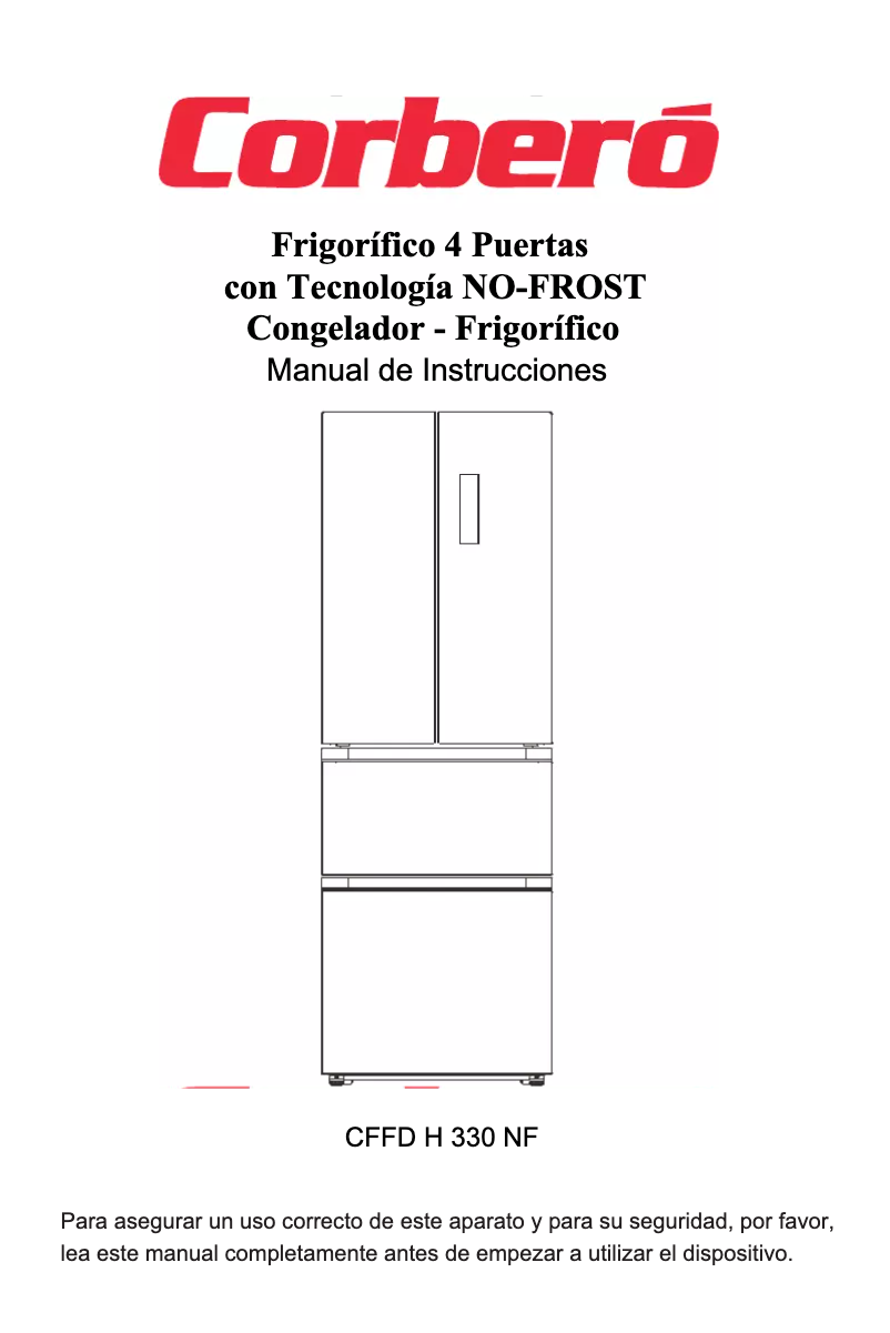 Page n°1 - Manuel utilisateur Corbero CFFDH330NF