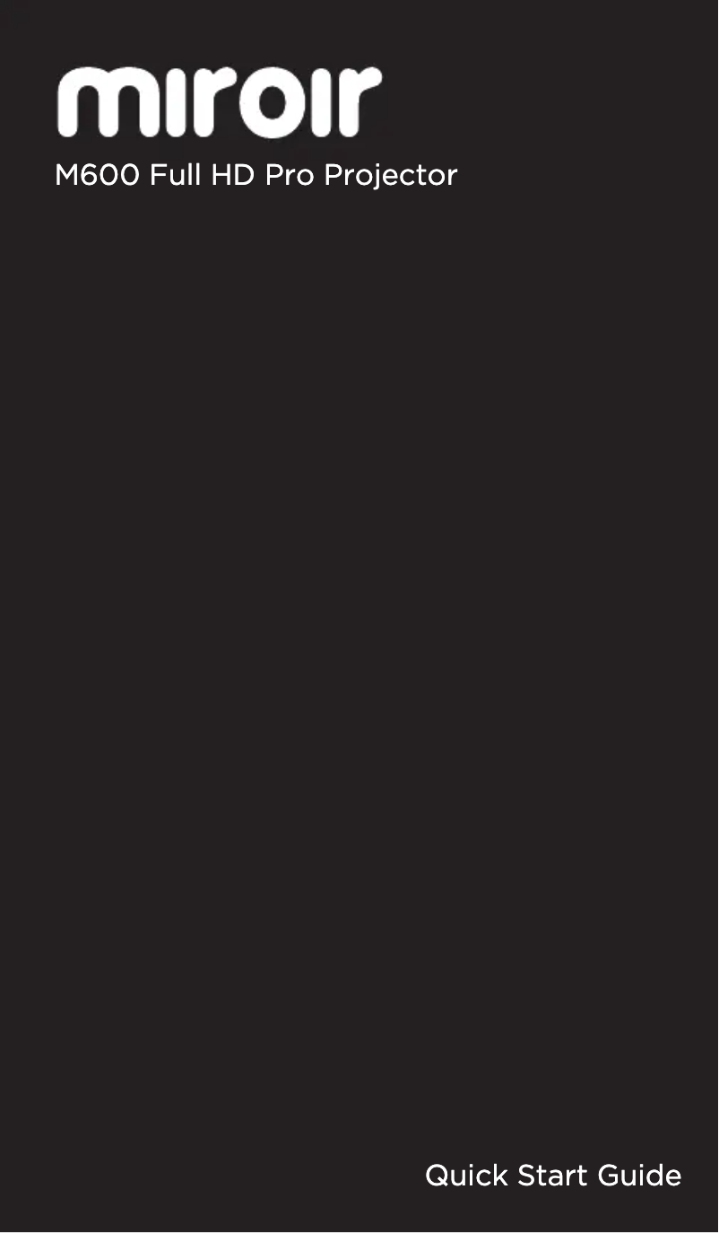 Image de la première page du manuel de l'appareil M600