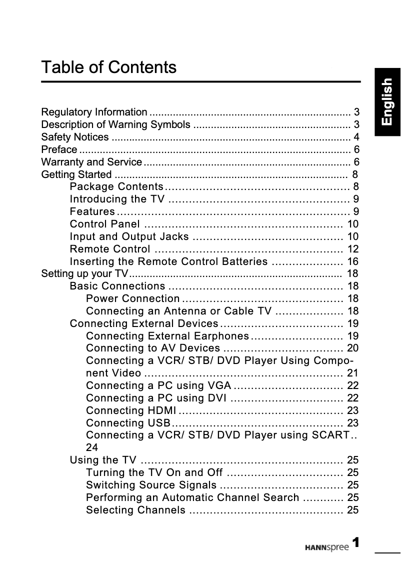 Page 1 de la notice Manuel utilisateur Hanns.G ST281MAB