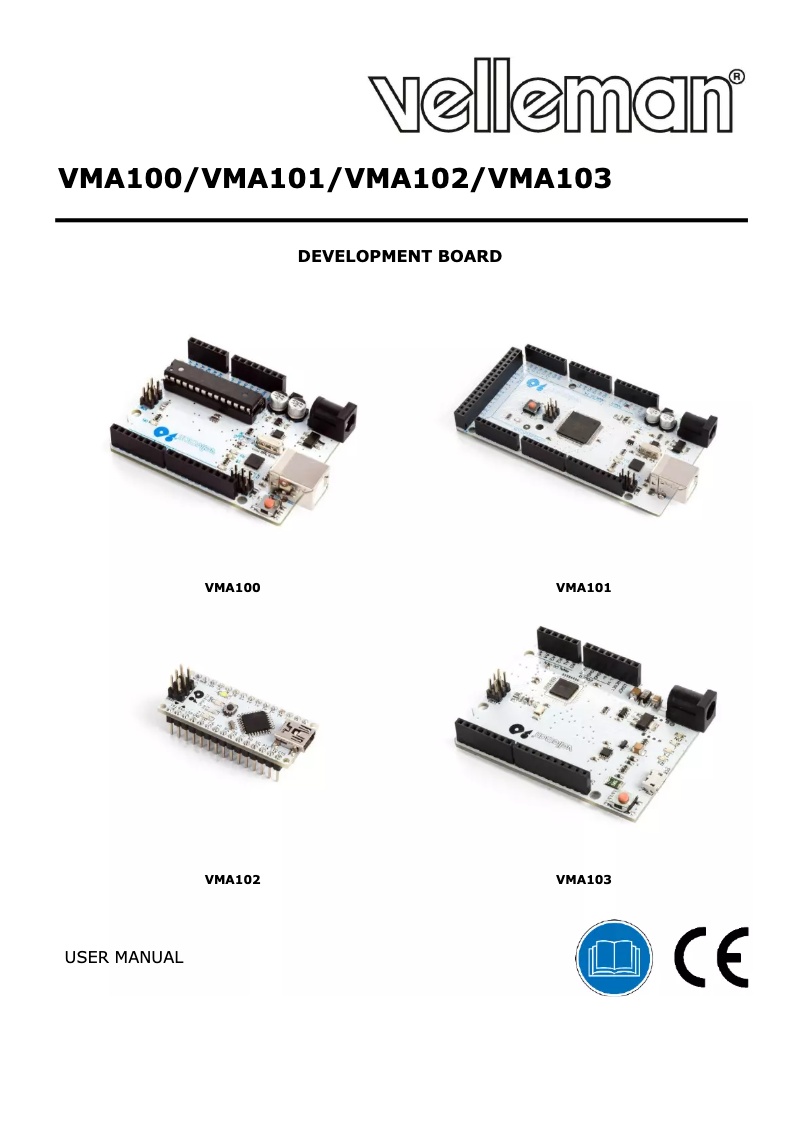 Page 1 de la notice Manuel utilisateur Velleman VMA103