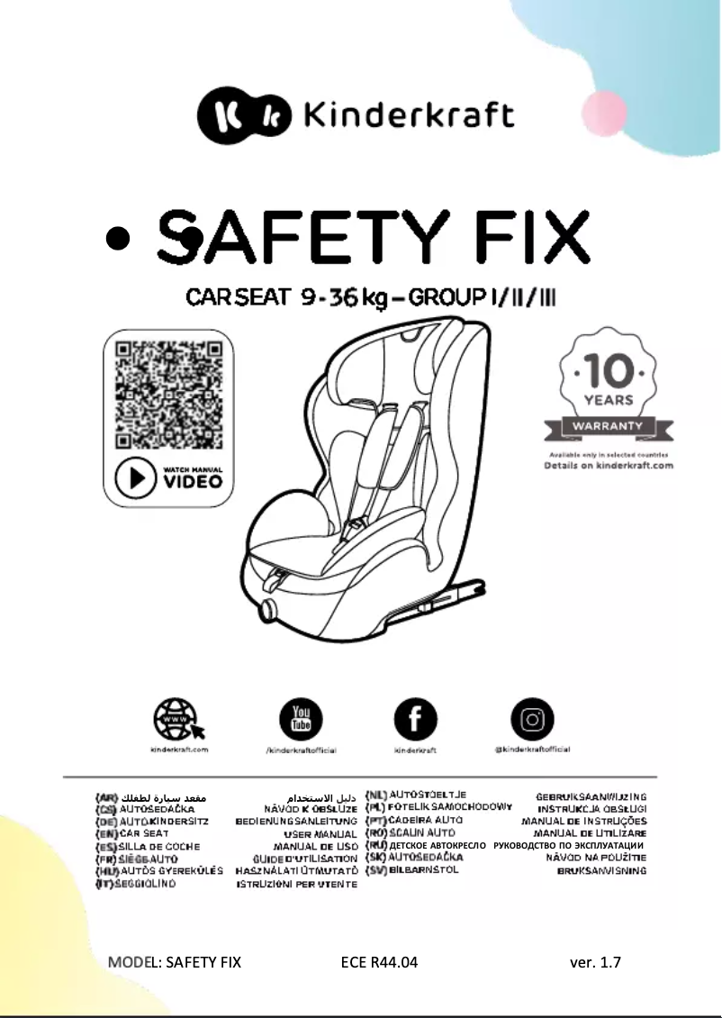 Imagen de la primera página del manual del dispositivo Safety Fix
