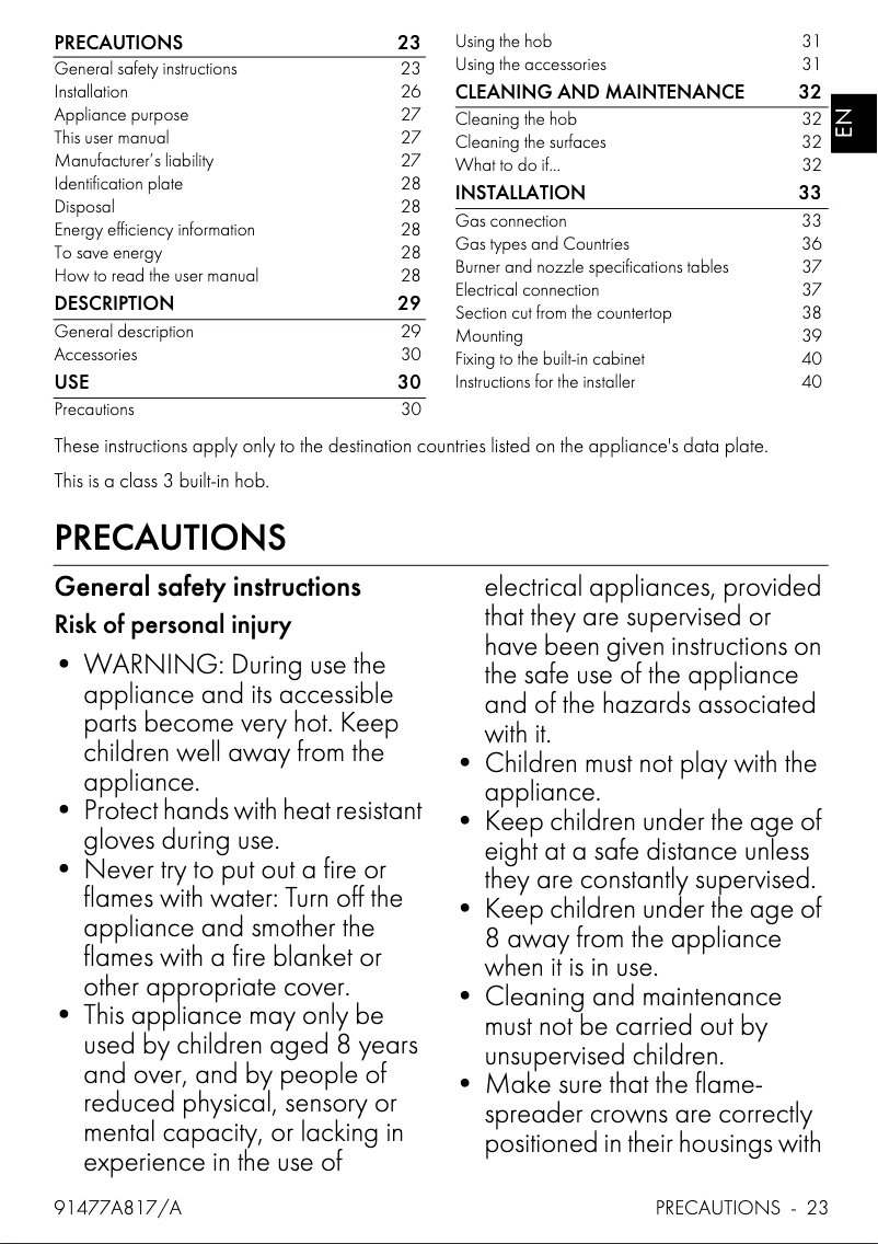 Image de la première page du manuel de l'appareil SRV531GH5