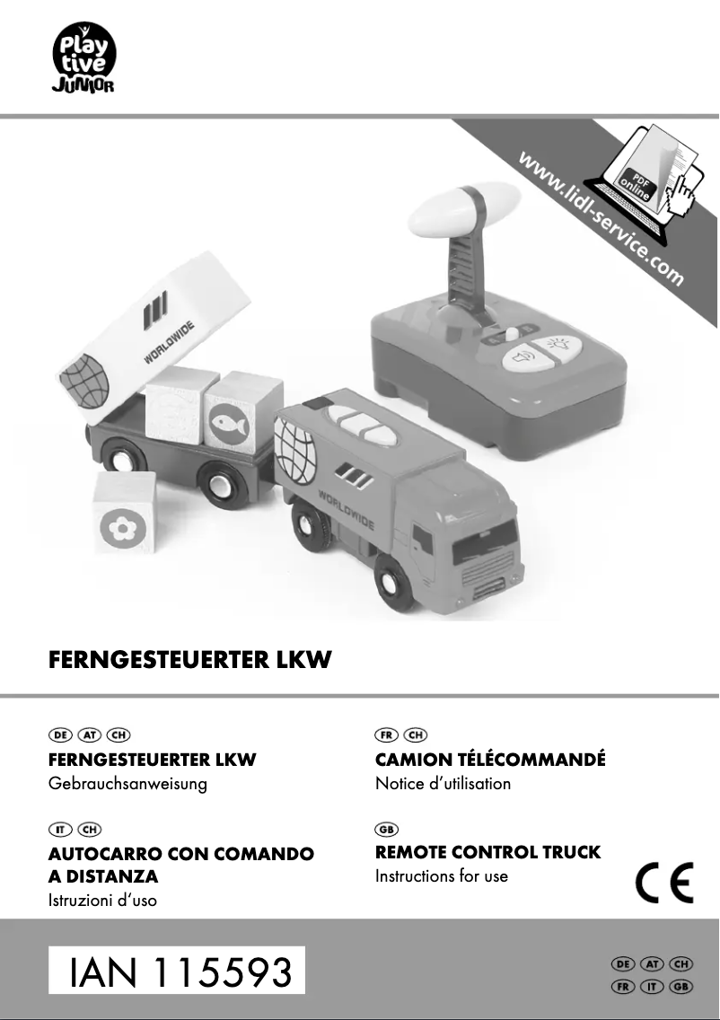 Page 1 de la notice Manuel utilisateur Playtive IAN 115593