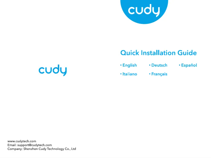 Page 1 de la notice Manuel utilisateur Cudy MF4