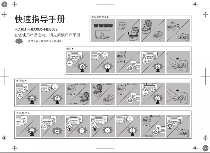 Image de la première page du manuel de l'appareil Viva Collection HD3035