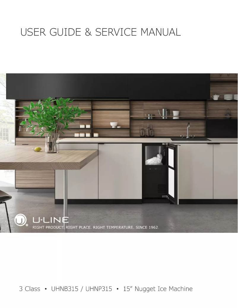 Page n°1 - Manuel utilisateur U-Line UHNP315
