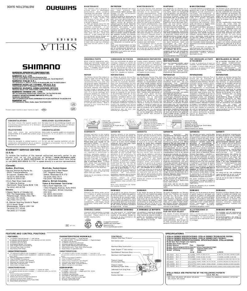 Image de la première page du manuel de l'appareil Stella 6000