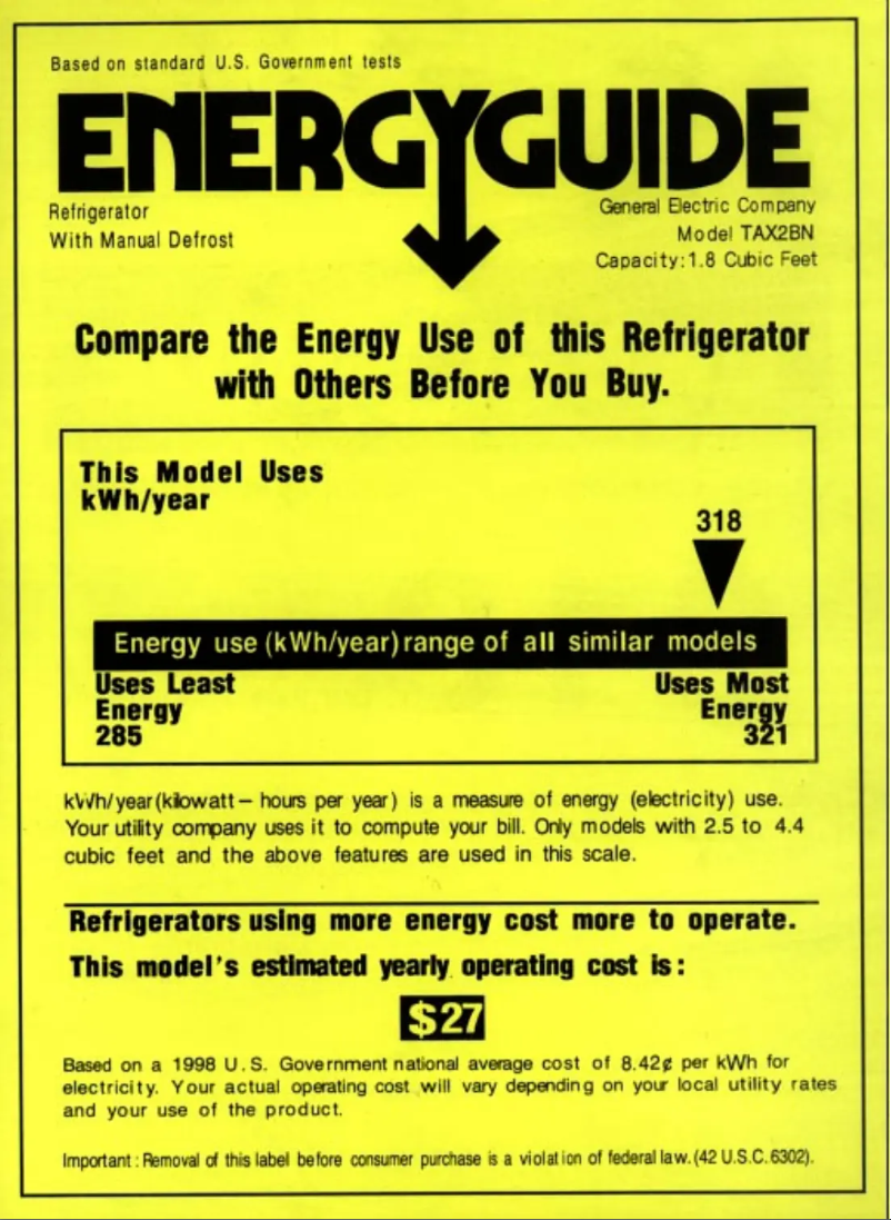 First page image of the manual for TAX2BNCBL