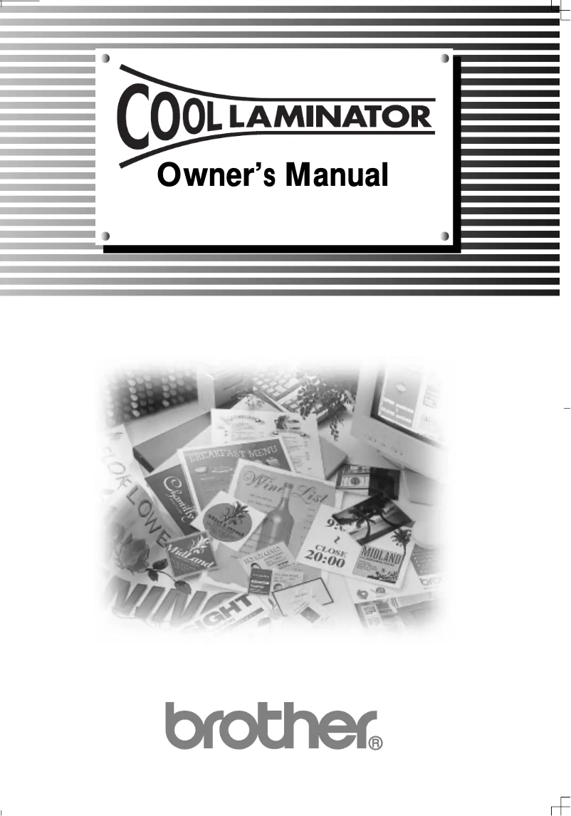 Page n°1 - Manuel utilisateur Brother Cool LX-900